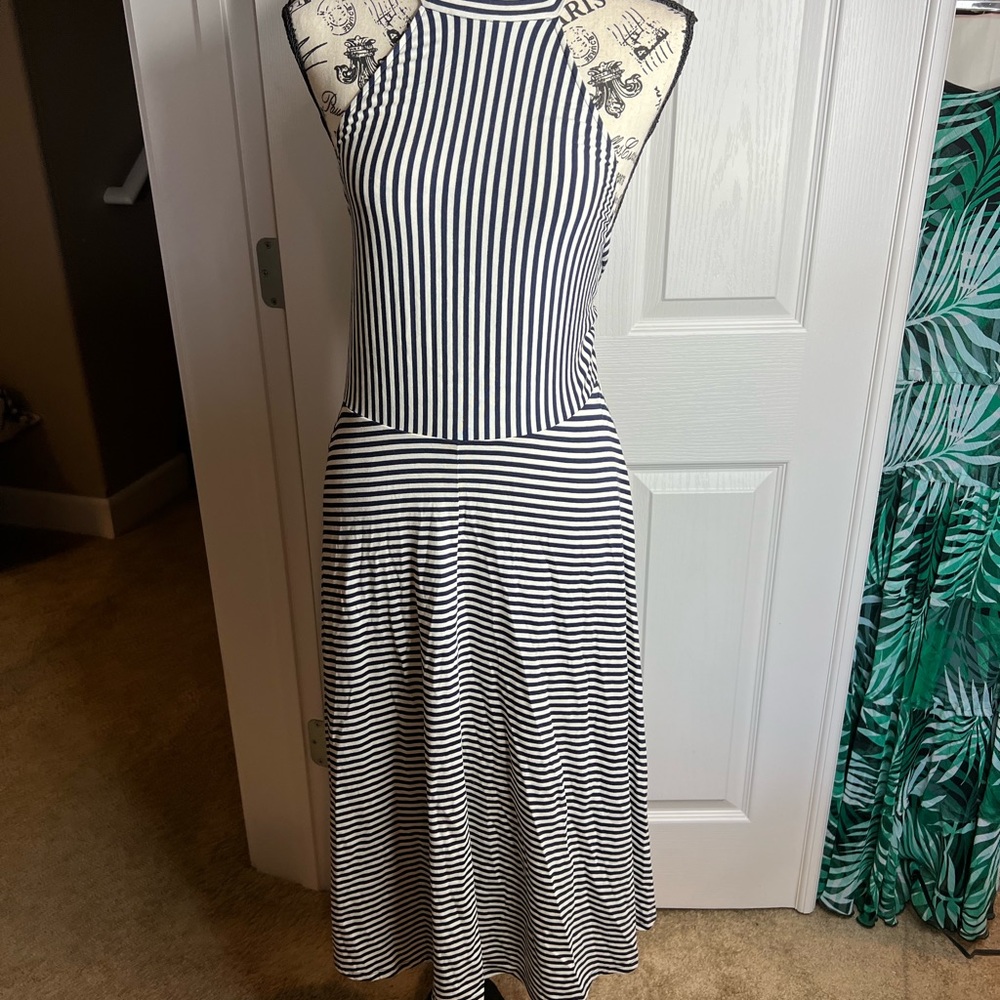 Darling black and white stripe dress